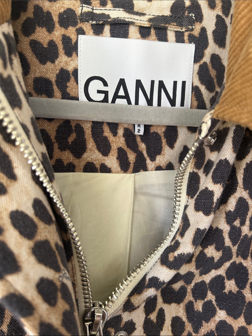 Ganni Leopard Jacket size M - Picture 3 of 5